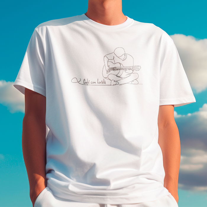 Camiseta Café com Hortelã - Ilustrado