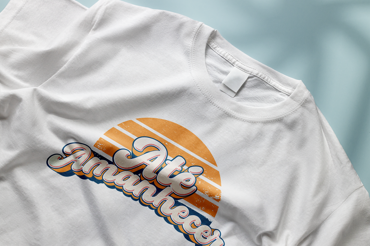 Camiseta Até Amanhecer - Lettering