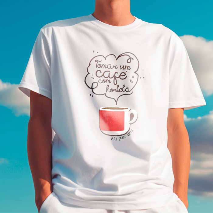 Camiseta Café com Hortelã - Quote